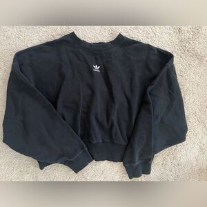 Adidas Womens Cropped Sweatshirt - Size Small